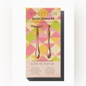 NEW Volition Facial Fitness Kit 2 Piece Set Face Sculptor & Eye De-Puffer NIB